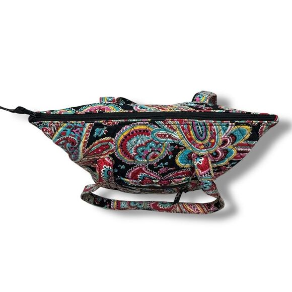 Vera Bradley Large Quilted Shoulder Bag Vibrant Paisley Print - Picture 9 of 10